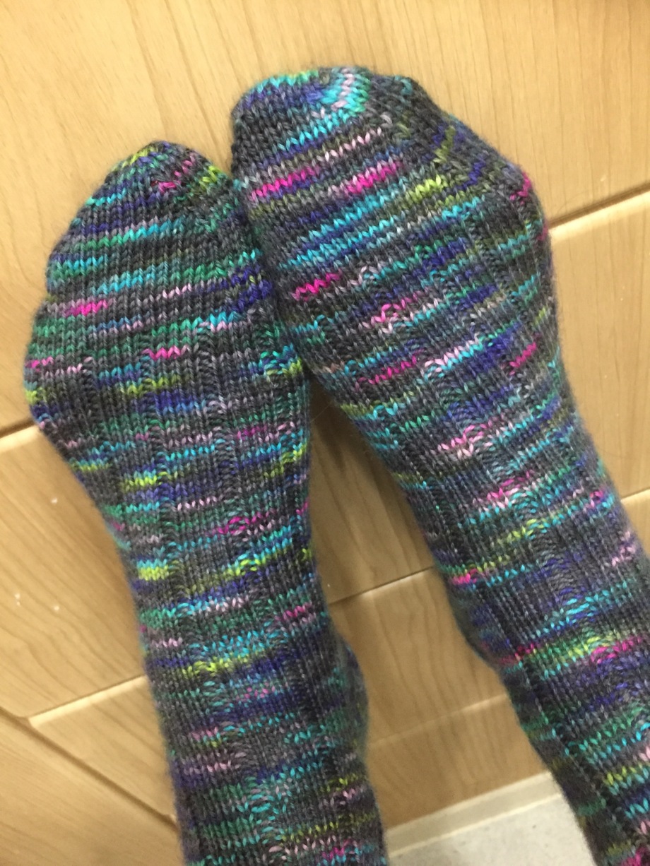 The finished socks